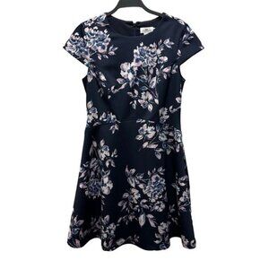 Vineyard Vines Womens Floral Dress  Lambswool- Cashmere Navy Size Small
